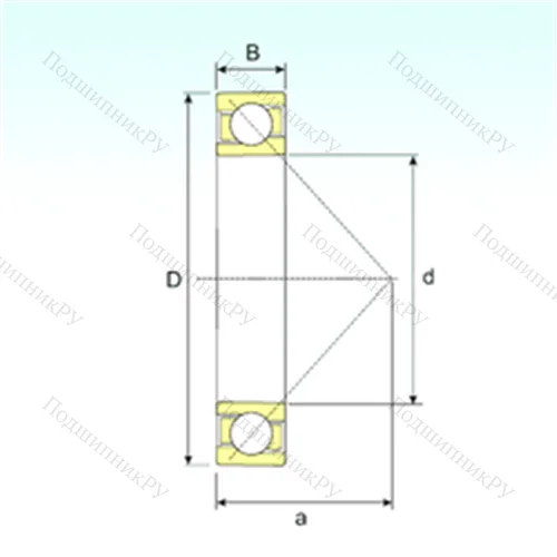 Подшипник шариковый радиально-упорный 7092 A