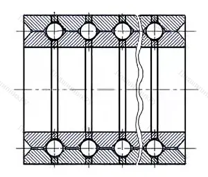 Модификация подшипника 128718 размер 90x142x550