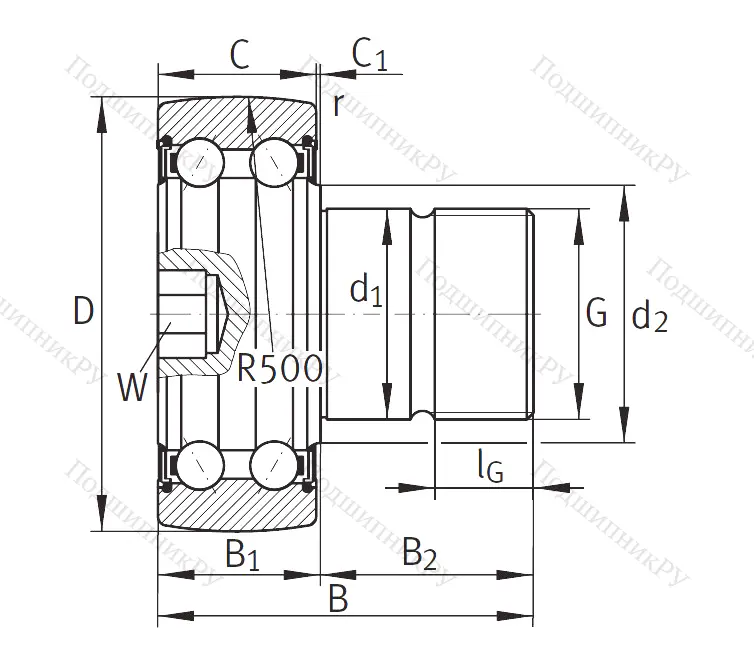 Подшипник KR 5204 2RS