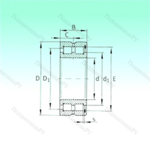 Подшипник роликовый радиальный SL 185013