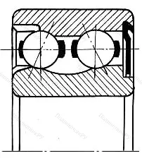 Модификация подшипника 3756206 размер 30x62x24 от производителя  ГПЗ-23