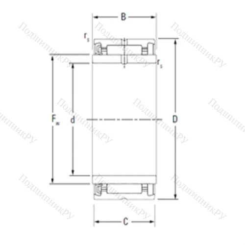 Подшипник игольчатый радиальный NA 4903RS