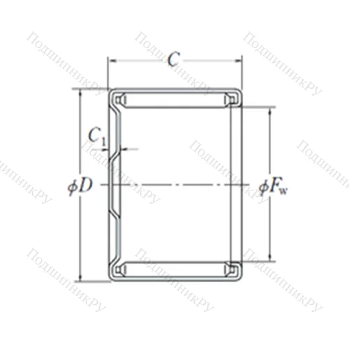 Подшипник игольчатый радиальный MFH-1010