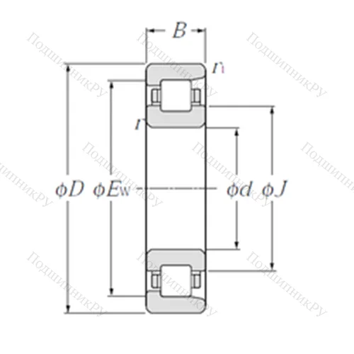 Подшипник роликовый радиальный