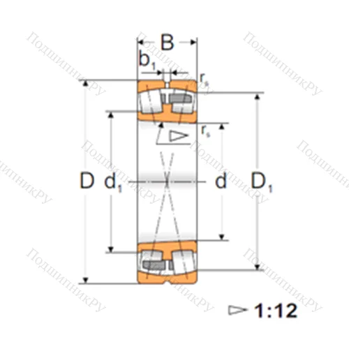Подшипник роликовый радиальный самоцентрирующийся 22213 ACKMBW 33