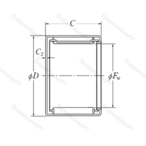 Подшипник игольчатый радиальный MFJ-5024