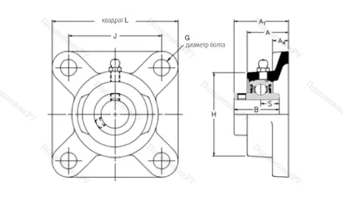Подшипниковый узел MSF 75