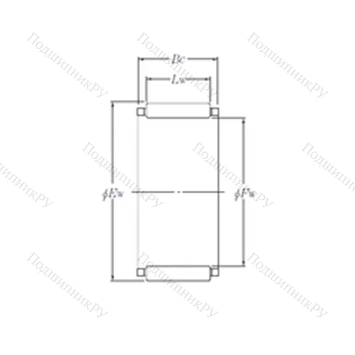 Подшипник игольчатый радиальный KBK 12?17?14.8X