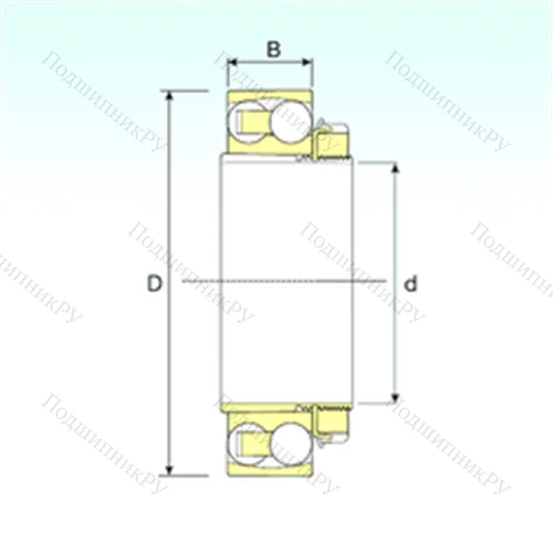 Подшипник шариковый радиальный самоцентрирующийся 2222 KM+H 322