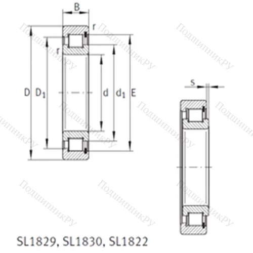 Подшипник роликовый радиальный