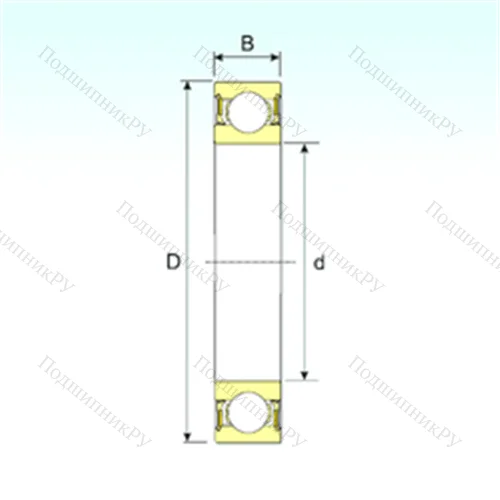 Подшипник шариковый радиальный 61828-2RZ