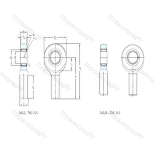 Подшипник скольжения сферический SALA 50TXE-2LS от производителя  SKF