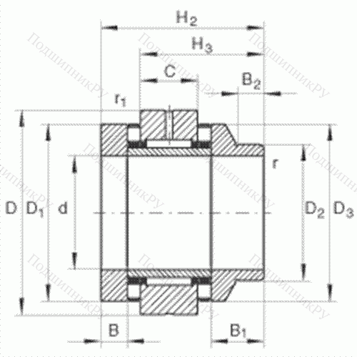Подшипник комбинированный роликовый ZARN 1545-L-TV